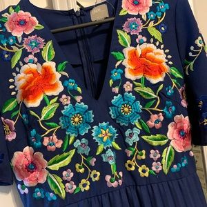 NWT ASOS floral embroidery dress